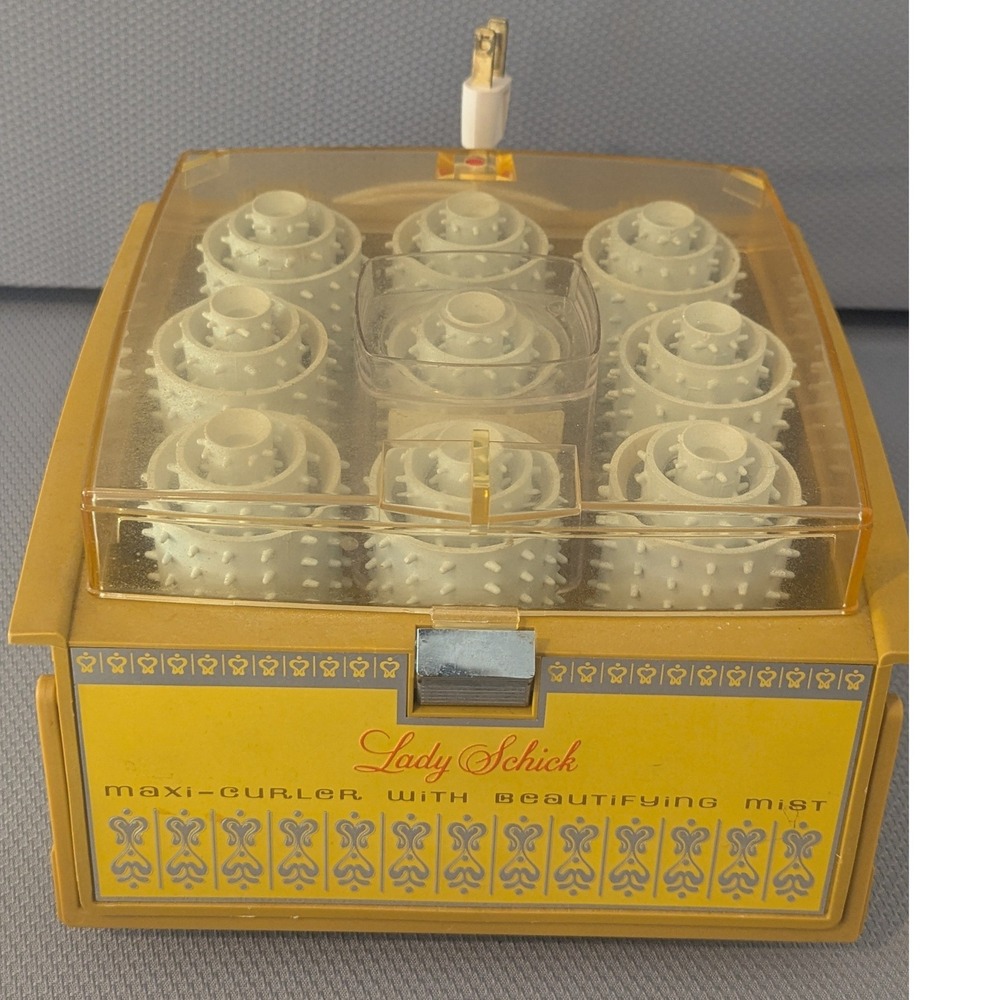 VTG Lady Schick Maxi-Curler Hair Setter w/ Beautifying Mist 9 Rollers Working